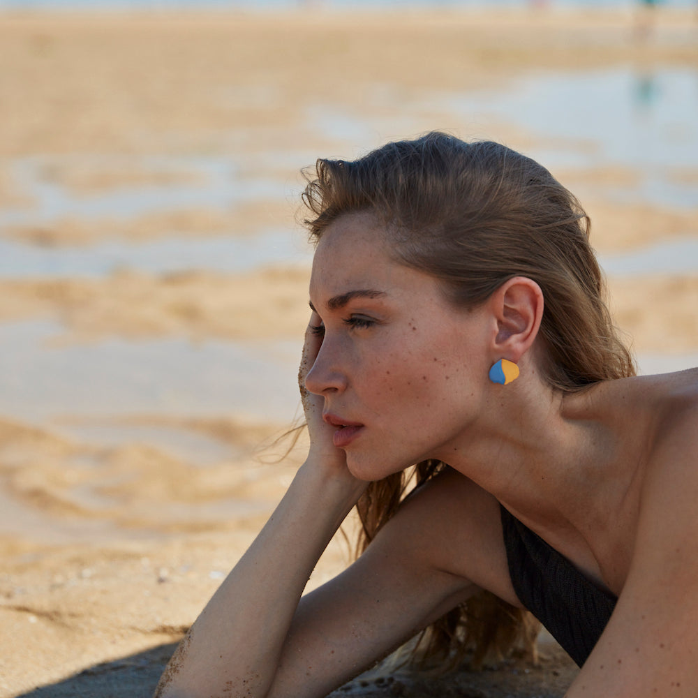 BOUCLES D'OREILLE ÉCLOSION ÉMAILLÉES